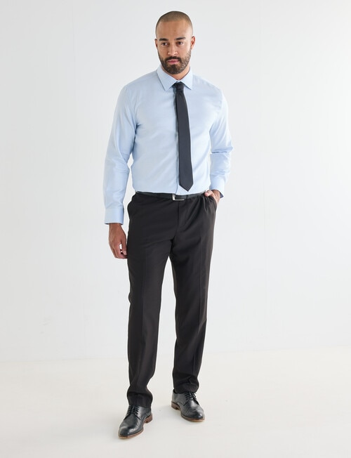 Laidlaw + Leeds Multi Step Text Long Sleeve Shirt, White product photo View 03 L