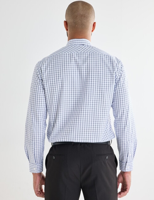 Laidlaw + Leeds Check Long Sleeve Shirt, White product photo View 02 L
