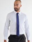 Laidlaw + Leeds Shadow Stripe Long Sleeve Shirt, White product photo