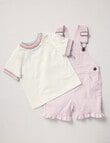 Teeny Weeny Rainbow Shortall & Tee Set, 2-Piece, Orchid product photo View 02 S