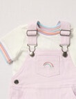 Teeny Weeny Rainbow Shortall & Tee Set, 2-Piece, Orchid product photo View 04 S