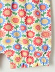 Teeny Weeny Play Time Sunflower Romper, Coral product photo View 03 S