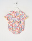 Teeny Weeny Play Time Sunflower Ballon Romper, Peach product photo