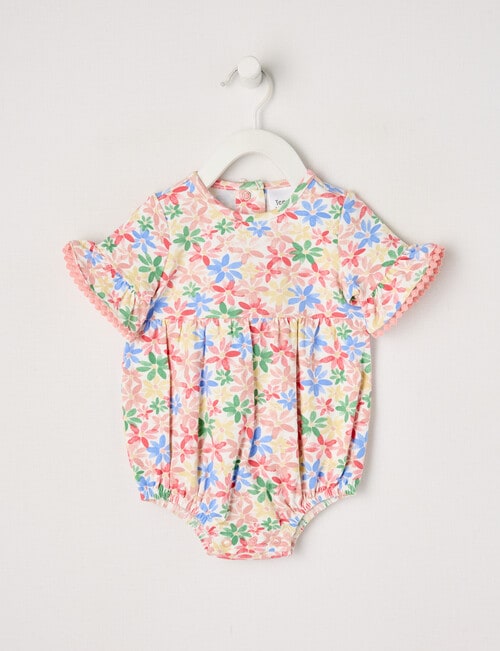 Teeny Weeny Flower Play Time Balloon Romper, Multi product photo