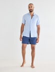 Gasoline Rivea Seersucker Shorts, Blue product photo View 03 S