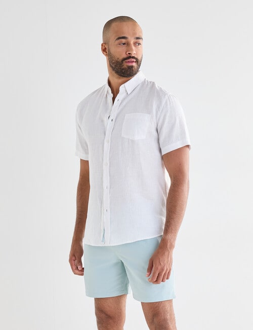 Gasoline Rivea Seersucker Shorts, Mint product photo