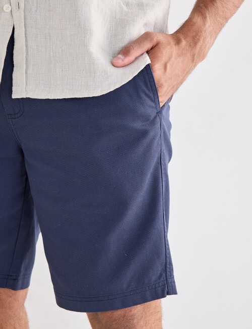 Gasoline Pique Elastic Waist Shorts, Slate product photo View 04 L