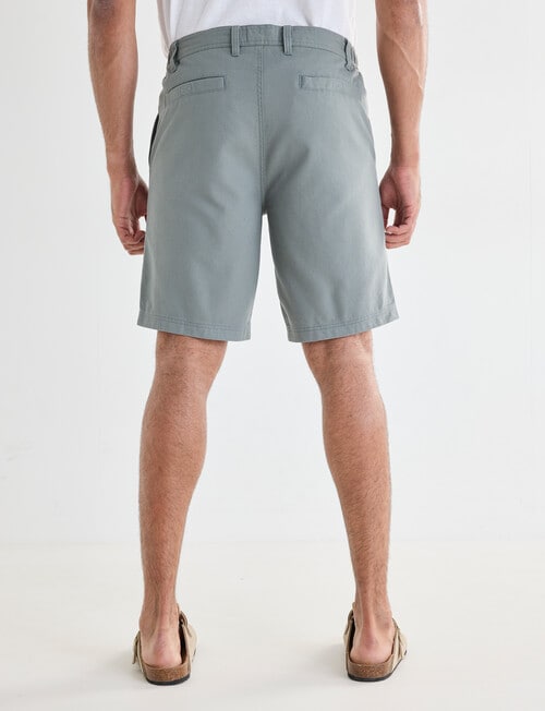 Gasoline Pique Elastic Waist Shorts, Sage product photo View 02 L