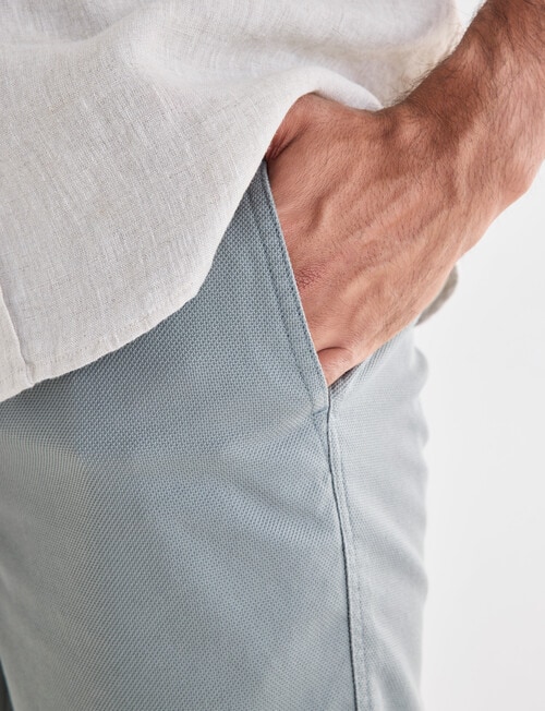 Gasoline Pique Elastic Waist Shorts, Sage product photo View 04 L