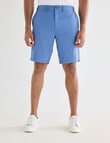 Gasoline Pique Elastic Waist Shorts, Blue product photo