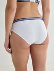 Honey Vegas Seamfree Bikini With Stripe Band, White product photo View 02 S