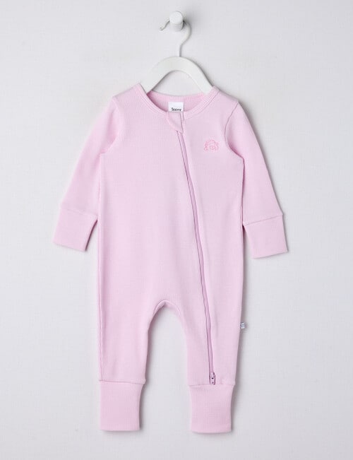 Teeny Weeny Sleep Waffle Sleepsuit, Pale Lilac product photo
