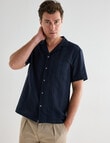 Gasoline Avalon Revere Shirt, Navy product photo