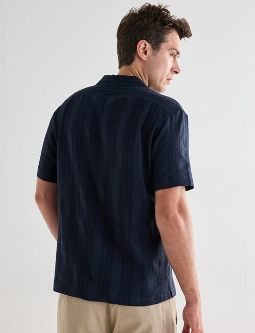 Gasoline Avalon Revere Shirt, Navy product photo View 02 L