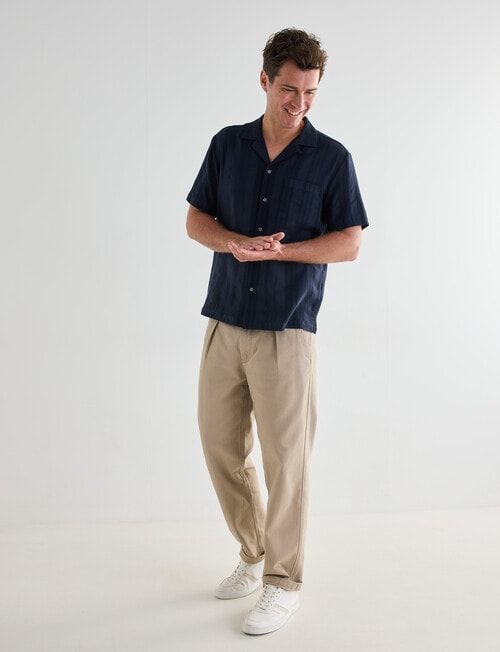 Gasoline Avalon Revere Shirt, Navy product photo View 03 L