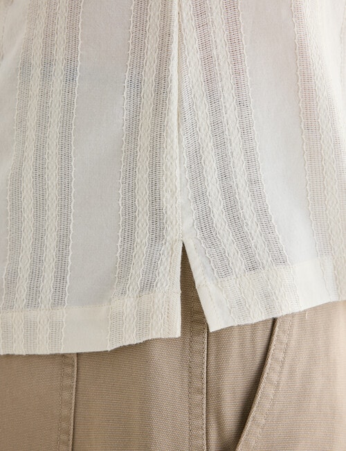 Gasoline Avalon Revere Shirt, Bone product photo View 07 L