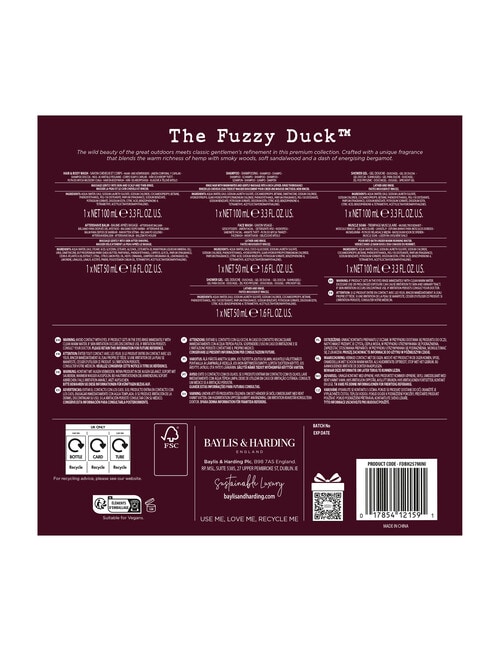 Baylis and Harding The Fuzzy Duck Men's 7 Day Essentials Gift Set product photo View 05 L