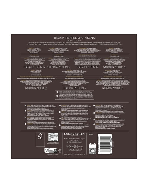 Baylis and Harding Black Pepper & Ginseng His Essential Lux Gift Set product photo View 05 L