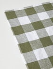 Amy Piper Gingham Napkin, Green & White product photo View 02 S