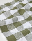 Amy Piper Gingham Napkin, Green & White product photo View 03 S