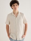 Tarnish Cuba Slub Double Layer Shirt, Bone product photo