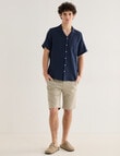 Tarnish Cuba Slub Double Layer Shirt, Navy product photo View 03 S