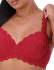 Triumph Essential Lace Underwire Bra, Mars Red, C-E product photo View 03 S
