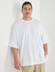 Tarnish King Size Oversized Tee, White product photo