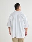 Tarnish King Size Oversized Tee, White product photo View 02 S