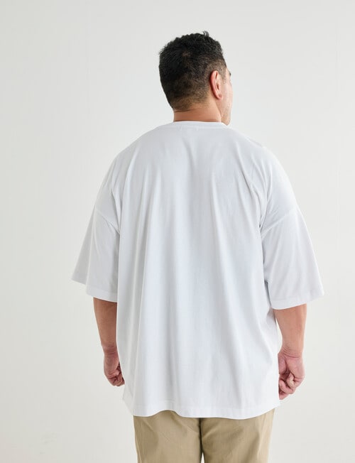 Tarnish King Size Oversized Tee, White product photo View 02 L