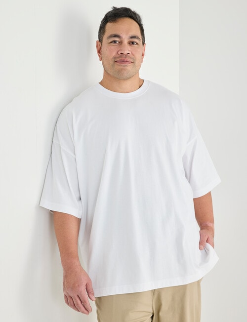 Tarnish King Size Oversized Tee, White product photo
