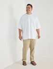 Tarnish King Size Oversized Tee, White product photo View 03 S