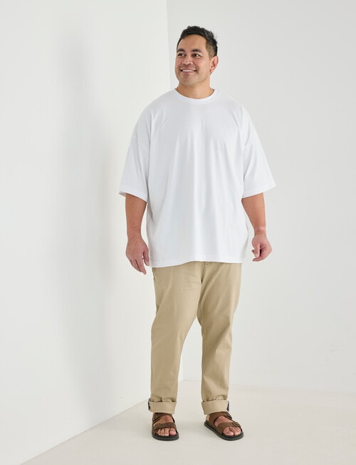 Tarnish King Size Oversized Tee, White product photo View 03 L