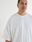Tarnish King Size Oversized Tee, White product photo View 04 S