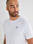 Gym Equipment Performance Short Sleeve Tee, White product photo