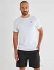 Gym Equipment Performance Short Sleeve Tee, White product photo View 04 S