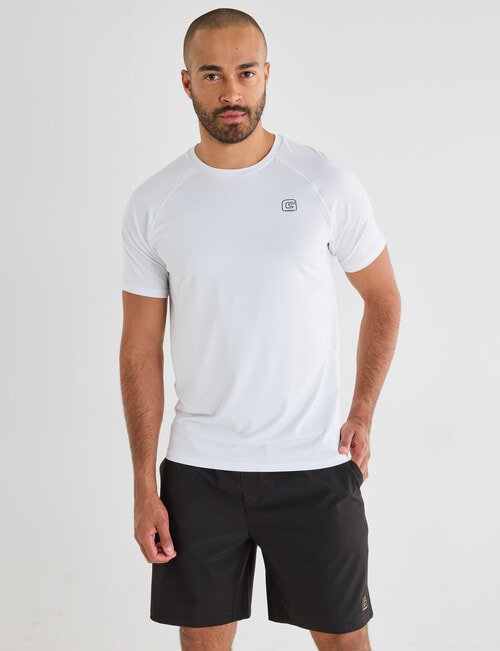 Gym Equipment Performance Short Sleeve Tee, White product photo View 04 L