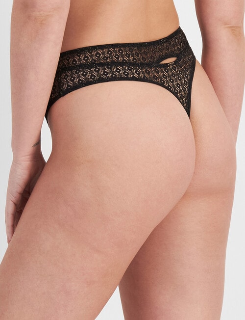 Berlei Because Shine High Gee Brief, Black product photo View 03 L