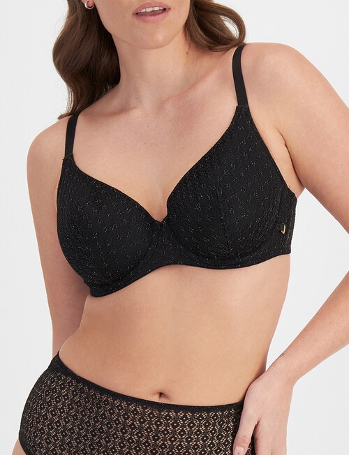 Berlei Because Shine Lightly Lined Bra, Black, B-E product photo