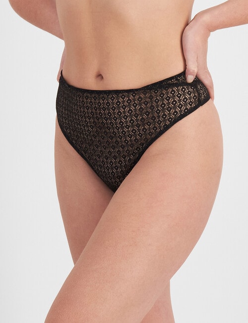 Berlei Because Shine High Gee Brief, Black product photo View 02 L