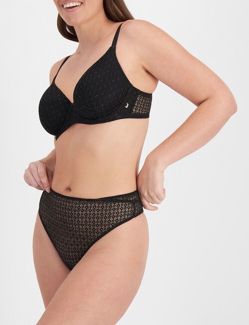 Berlei Because Shine High Gee Brief, Black product photo View 04 L