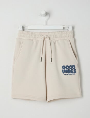 Mac & Ellie Good Vibes Knit Shorts, Putty product photo