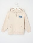 Mac & Ellie Good Vibes Oversize Hoodie, Putty product photo