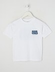 Mac & Ellie Good Vibes Box Tee Short Sleeve, Milk product photo