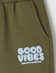 Mac & Ellie Good Vibes Knit Short, Khaki product photo View 02 S