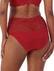 Triumph Essential Lace Maxi Brief, Mars Red product photo View 02 S