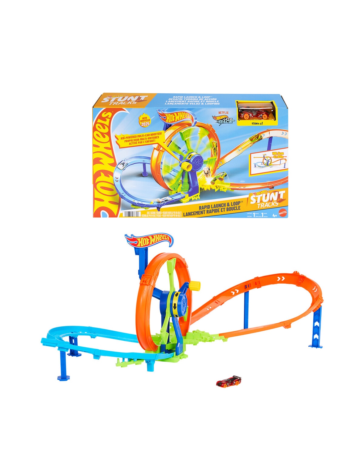 Hot Wheels Rapid Launch & Loop Playset - Cars, Trucks & Remote Control