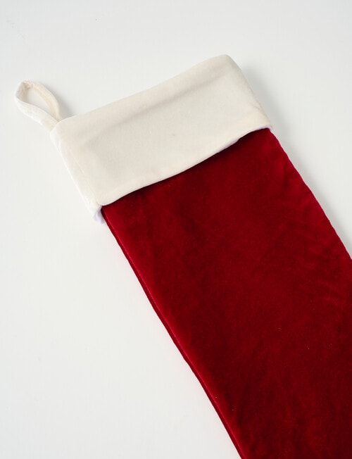 Christmas Shop Velvet Stocking product photo View 02 L