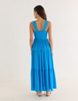 Whistle Cross Back Sleeveless Maxi Sundress, Azure product photo View 02 S