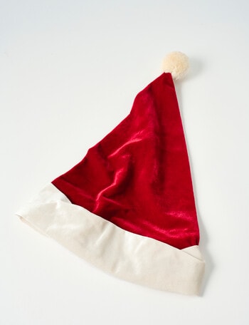 Christmas Shop Velvet Santa Hat product photo